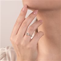 Anillo Mirco Visconti Mujer Solitario in Oro blanco Diamante 0.70 Ct FH190/70 - FH190/70